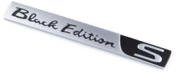  Emblema auto Black Edition crom, relief, 15 x 3 cm (JS-10) (051023-22)