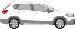  Set huse scaune dedicate Suzuki S-Cross/SX4, fractionate, model romb, Premium (191118-1)