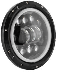  Far proiector LED 7 inch cu 2 faze, DRL si semnalizare, H4 12V (ZC-7WY) (150125-17)