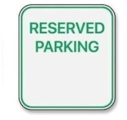  Autocolant „Reserved Parking pentru loc de parcare rezervat, 13 cm (ORACAL) (141122-2)