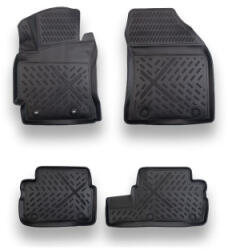  Set covoare cauciuc tip tavita pentru Toyota Corolla 2007-2013, negru (4 buc) (201022-61)