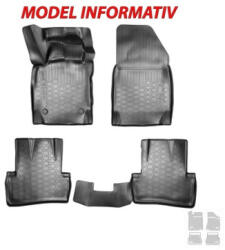  Covorase auto din cauciuc tip tavita pentru Skoda Rapid 2013+ (set 4 buc) (111119-1)