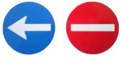  Set abtibild indicator auto exterior 7, 5 cm, autocolant PVC (DZ-12) (TCT-2210)