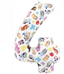 BP Balon din folie aniversar cifră 4 - Bluey 66 cm