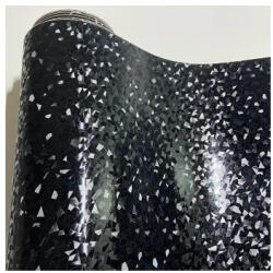  Folie auto autocolanta PVC negru 3D 1.52 x 1 m, tehnologie anti-bule (KM1009) (170825-24)