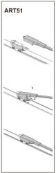  Stergator parbriz sofer 26" (660 mm) Chevrolet Aveo T300 (din 03/2011), prindere ART51 (230818-29)