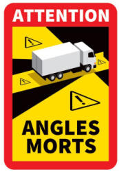  Abtibild avertizare unghi mort pentru camion/TIR - conform legislatiei Franta (011122-1)