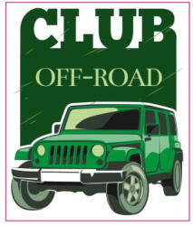  Abtibild auto Club Off-Road din Oracal, 9, 5 x 8 cm (TAG 058/T2) (080823-8)