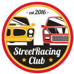  Abtibild auto Street Racing Club, Oracal, 9, 5 cm (TAG 051/T2) (080823-1)