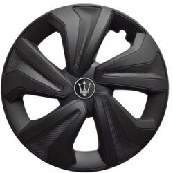  Set 4 capace roti Evo 15 inch, negru mat, pentru jante din otel (WK0-1BK-15) (280923-10)