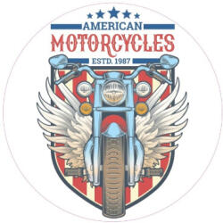  Abtibild American Motorcycles din vinil Oracal, 15 cm, TAG 038/T2 (291022-15)