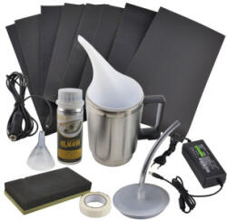  Kit restaurare faruri auto cu polimer lichid 600 ml, accesorii, 12V/220V (091025-1)
