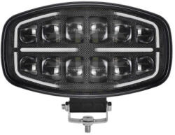  Proiector LED auto 75W cu 2 faze si DRL alb/portocaliu 12V/24V, omologare E9 (040226-6)
