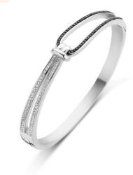  Victoria Ezüst színű fekete fehér köves karkötő (VBKACA66058) - eking