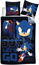  Sonic a sündisznó Unstoppable gyerek, ovis ágyneműhuzat 100×135cm, 40×60 cm (BRM022065) - eking