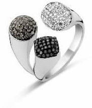  Victoria Ezüst színű színes köves gyűrű (VBNRZ11754) - eking