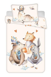  Állatos Woodland gyerek, ovis ágyneműhuzat 100×135cm, 40×60 cm (JFK038307) - eking