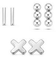  Victoria Ezüst színű fülbevaló szett (VBNAB76200) - eking