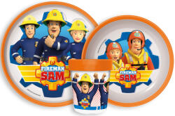  Sam a tűzoltó Rescue Mission csúszásmentes étkészlet, micro műanyag szett (JVL66678) - eking
