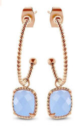  Victoria Rose gold színű kék köves fülbevaló (VBKAB90000) - eking