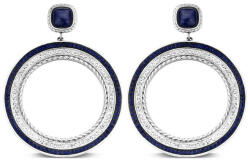  Victoria Ezüst színű kék, fehér köves fülbevaló (VBKAB85400) - eking