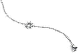  Victoria Ezüst színű fehér köves nap karkötő (VBKACA88421) - eking