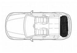  Covor portbagaj tip tavita pentru Opel Mokka II (2021+) negru, bordura 4, 5 cm (140324-5)