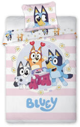 Bluey Joyful gyerek, ovis ágyneműhuzat 100×135cm, 40×60 cm (BRM022829) - eking