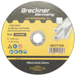  Disc flex pentru taiat si polizat inox T41 180x2, 0x22, 23 mm BK77189 (010223-12)