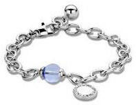  Victoria Ezüst színű kék köves karkötő (VBNACA58621) - eking