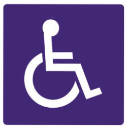  Abtibild auto Persoane cu Dizabilitati 10x10 cm, autocolant rezistent UV si apa (021023-4)