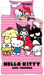  Hello Kitty Friends gyerek, ovis ágyneműhuzat 100×135 cm, 40×60 cm (BRM024090) - eking
