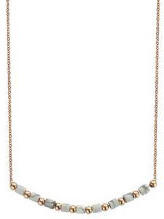  Victoria Rose gold színű fehér gyöngyös nyaklánc (VBNACA69646) - eking