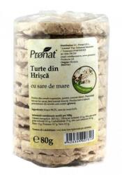 Pronat Turte din hrisca cu sare de mare, 80g, Pronat