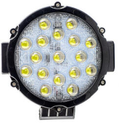  Proiector LED rotund 51W 12/24V, lumina alba 6000K, 4590 lm (GD75117R) (010720-4)