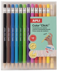 APLI Színes töltőceruza készlet, APLI "Color Click", 12 különböző szín (20546) - iroszer24