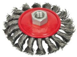  Perie circulara din sarma torsionata 100 mm pentru polizor unghiular, Vorel 06977 (251122-4)