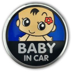  Ornament auto Baby in Car cu adeziv, albastru, 13x13 cm (TS-122) (TCT-4556)