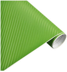  Rola folie autocolanta carbon 3D verde 1, 27 m x 30 m, textura premium (280716-3)