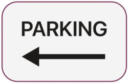  Autocolant indicator Parcare stanga 13 cm, ORACAL (TAG 032/T2) (291022-9)