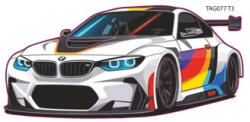 Abtibild masina sport colorata din Oracal, 15 x 9, 5 cm (TAG 077/T3) (041123-1)