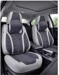  Set huse scaune auto universale Premium 9D, fata si spate, gri antracit (201225-6)