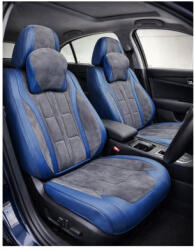 Set huse scaune auto universale 9D Premium, fractionate, albastru-gri antracit (201225-9)