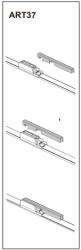  Stergator parbriz sofer Audi A6 (05/2004→) 22 ART37, prindere dedicata OEM (220818-4)