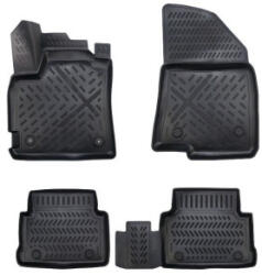  Set covoare auto tip tavita pentru Dacia Jogger 2022+ din TPE, negre (171022-40)