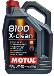  Ulei motor Motul 8100 X-clean+ 5W-40 5L, 100% sintetic, compatibil DPF (120225-10)