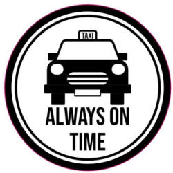  Abtibild auto „Always On Time pentru masina, Oracal, 8, 5 x 8, 5 cm (080823-5)