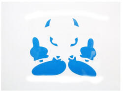  Abtibild auto albastru DZ-38 pentru caroserie, decor langa sigla (TCT-4550)