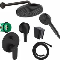Hansgrohe Set de dus incastrat, negru mat, cu tehnologie QuickClean, Hansgrohe (SetdusHansgrohe)