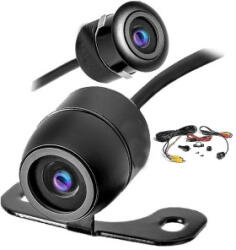  Camera auto HD 2în1 pentru marsarier si fata, 12V, IP66, unghi 170° (JCS-602HD) (090823-5)